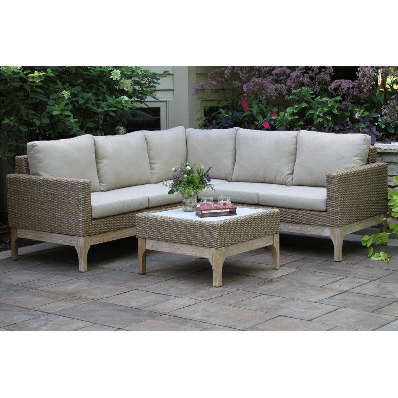 Bay Isle Home Luro 5 Person Outdoor Seating Group with Cushions Wayfair